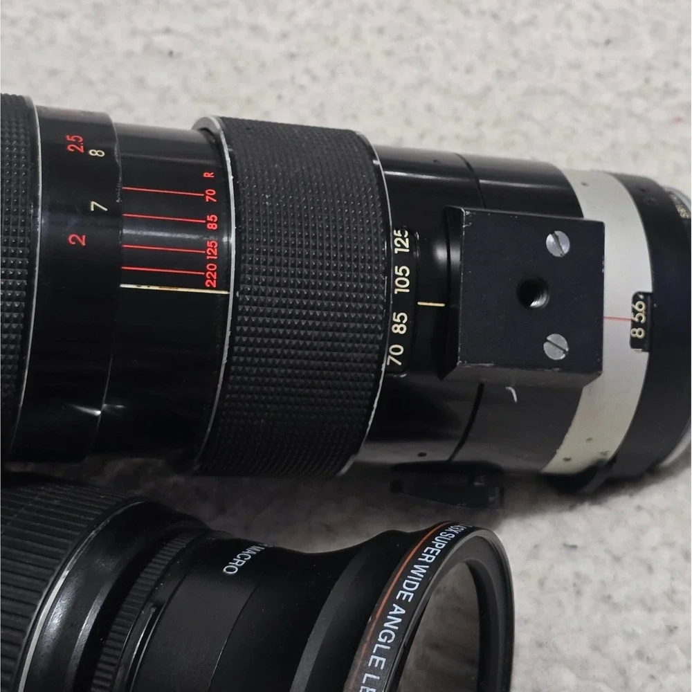 Canon 18-55mm Tamron 70-220mm Pentax 50mm Camera Lens Bundle Parts Only